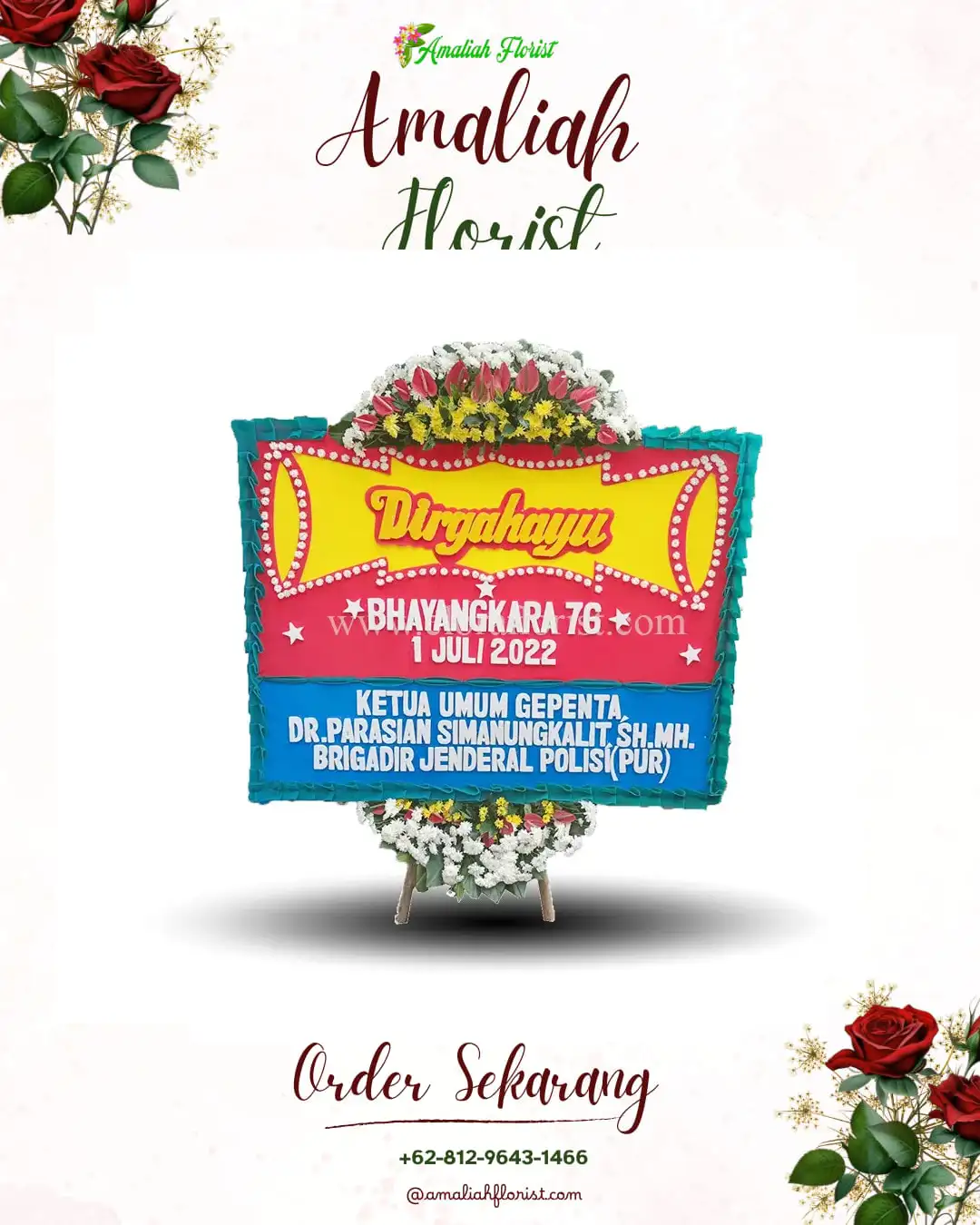 Papan Bunga HUT Ulang Tahun Pulaupinang